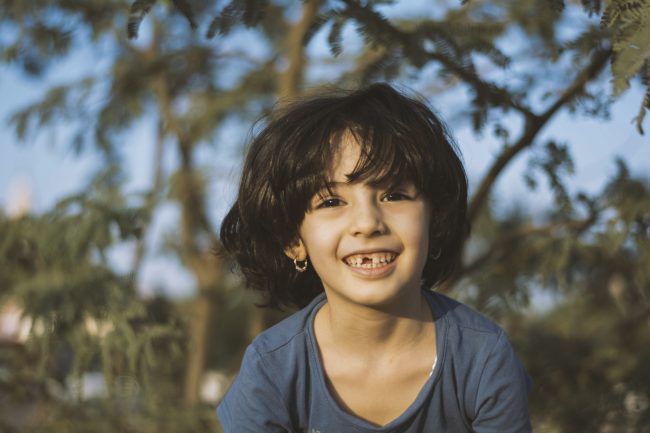teach your child to floss